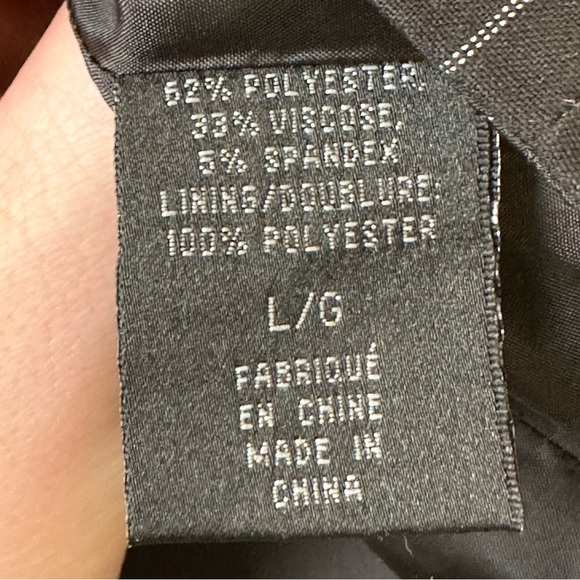 SUZY SHIER Y2K Pinstripe Skater Grunge Alt Suit Vest Size L - Picture 5 of 6